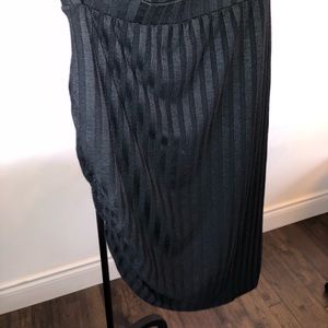 Pleated/Angled Black Skirt
